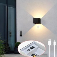 LED Wall Lamp Motion Sensing Magnetic Suction With 3600mah Battery 6W High Brightness Wall Light For Livingroom Hallways Bedside