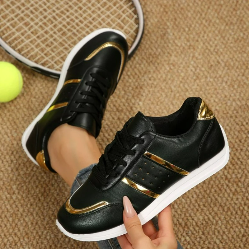 Damen Casual Sport Sneakers, Athletische Tennis-Loafer, Skateboard-Vulkanisierte Schuhe, Damen Plateau Elegante Modische Basketball-Schuhe – Detail 5