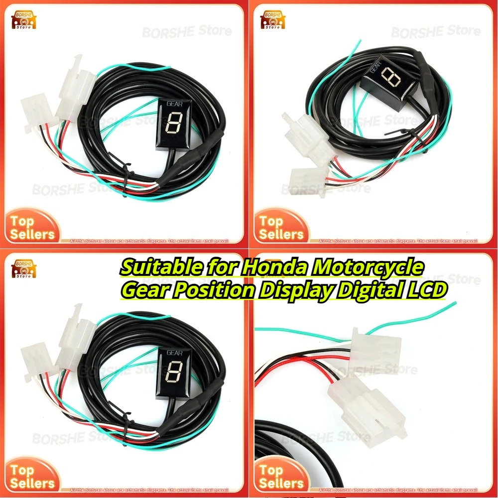 

Suitable for Honda Motorcycle Gear Position Display Digital LCD Indicator Speedometer Dashboard Instrument for Classic