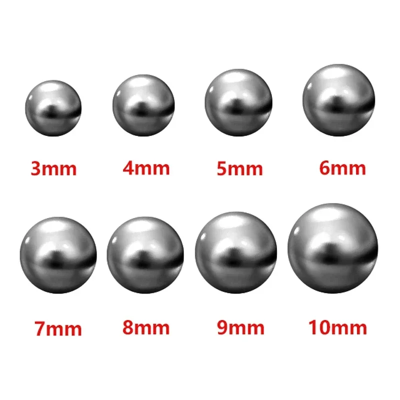 3mm 4mm 5mm 6mm 7mm 8mm 9mm 10mm BallBearing Steel Balls Hunting Slingshot Iron Ball Catapult Hitting Steel Ball Diameter