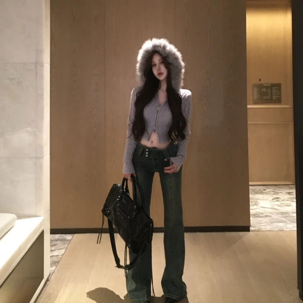 เสื้อแจ็คเก็ตขนสุนัขจิ้งจอกแท้ OFTBUY แฟชั่นฤดูใบไม้ร่วงฤดูหนาว เสื้อแจ็คเก็ตขนสัตว์ธรรมชาติสำหรับผู้หญิง แจ็คเก็ตถักแขนยาวแบบซิปใหม่สำหรับผู้หญิง