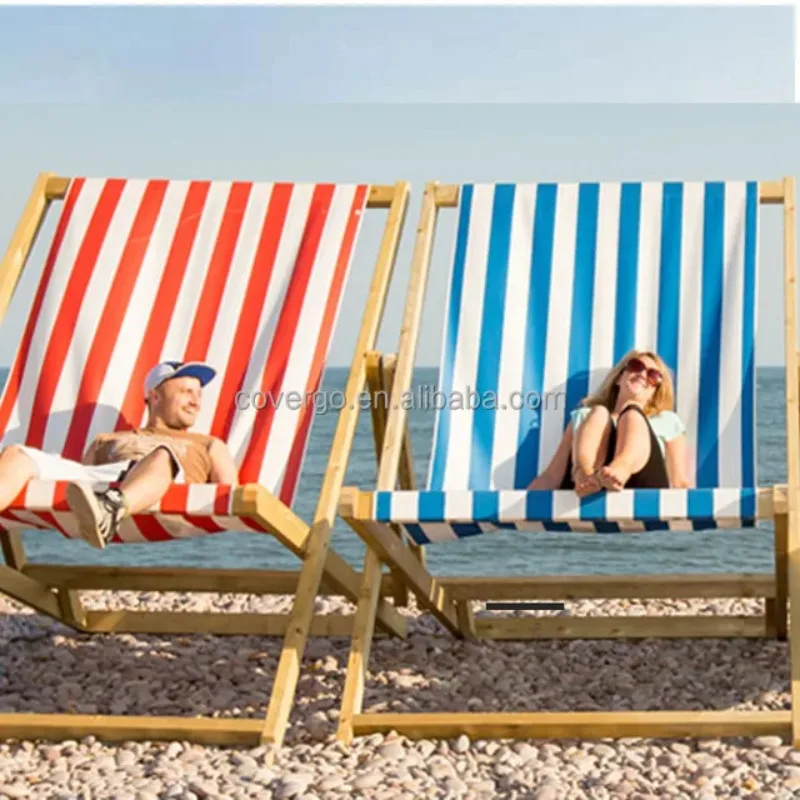 

Factory Direct High-End Double Outdoor Folding Super Large Chair Portable Wood Beach Chair for Lovers for Hotels