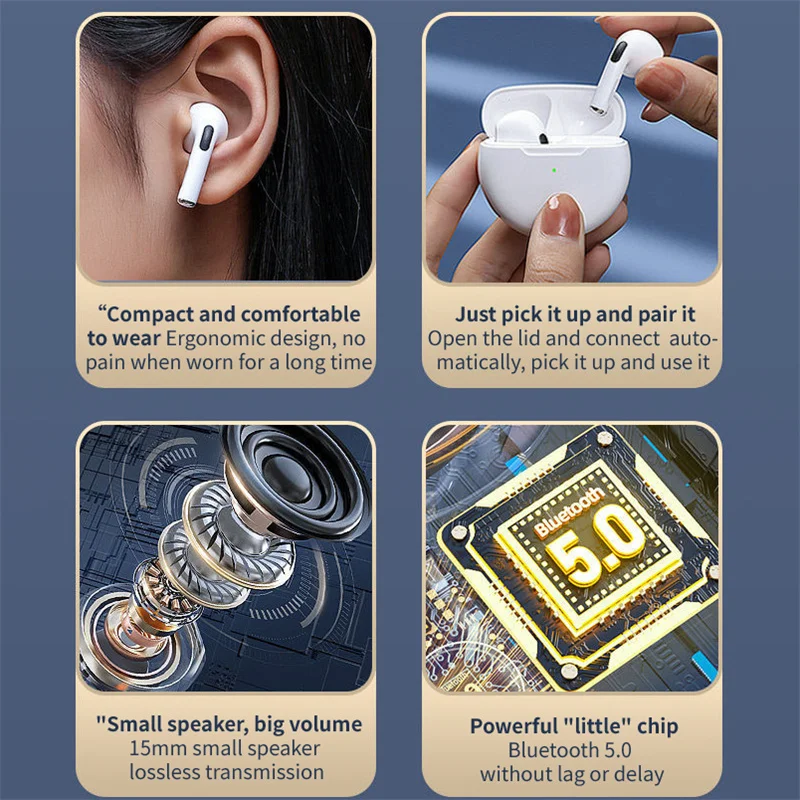 سماعات بلوتوث لاسلكية مقاومة للماء للحد من الضوضاء سماعات بلوتوث TWS سماعة بلوتوث لاسلكية HiFi جودة الصوت