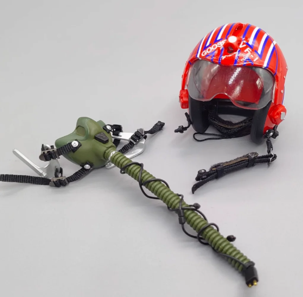 

DID MA80182 1/6 Scale Soldier Red Flying Helmet Model 12''American F14 Pilot