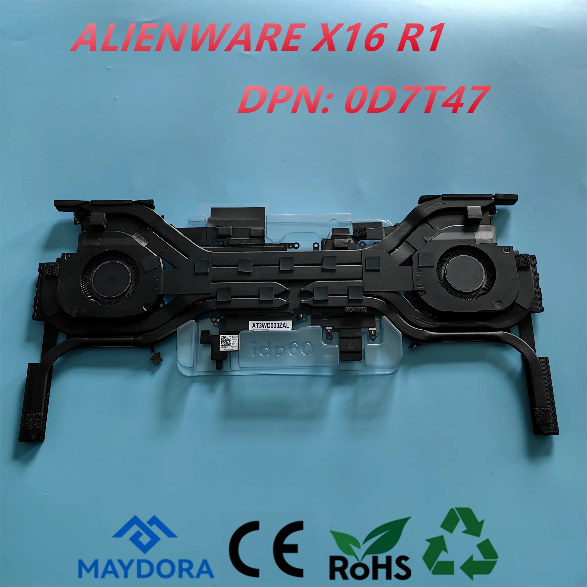 

NEW ORG Laptop CPU&GPU Heatsink cooling model for DELL ALIENWARE X16 R1 P120F series with fans 0D7T47