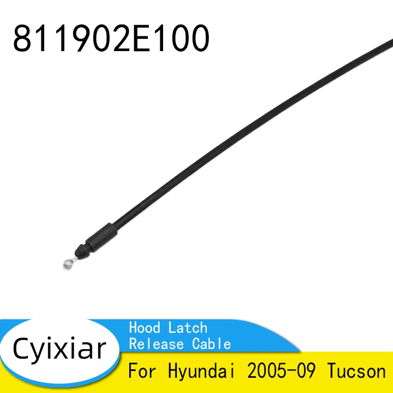 

811902E100 81190-2E100 Трос открывания защелки капота передняя секция OEM для Hyundai 2005-09 Tucson