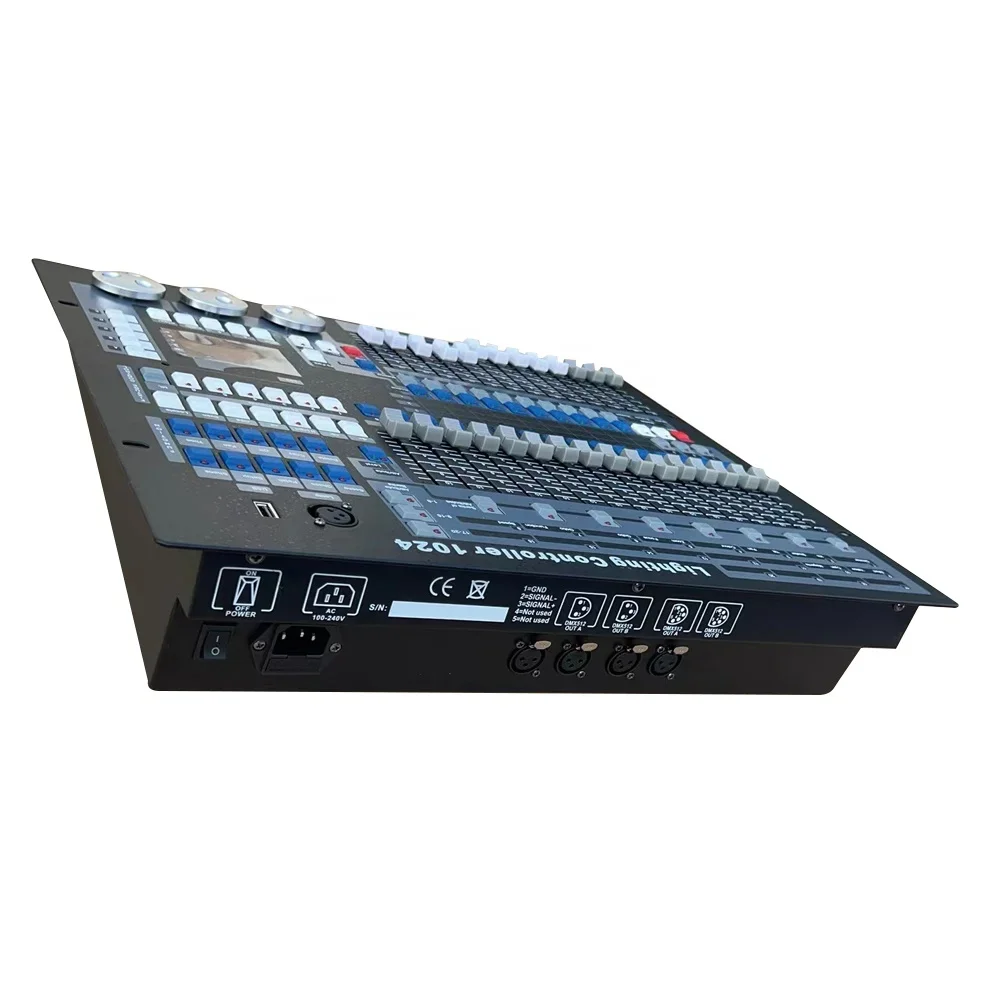 Dmx Controller, Dmx Console, DMX 512 Stage DJ Light 1024 Controller Lighting Mixer Board Console Controller Panel for Stage