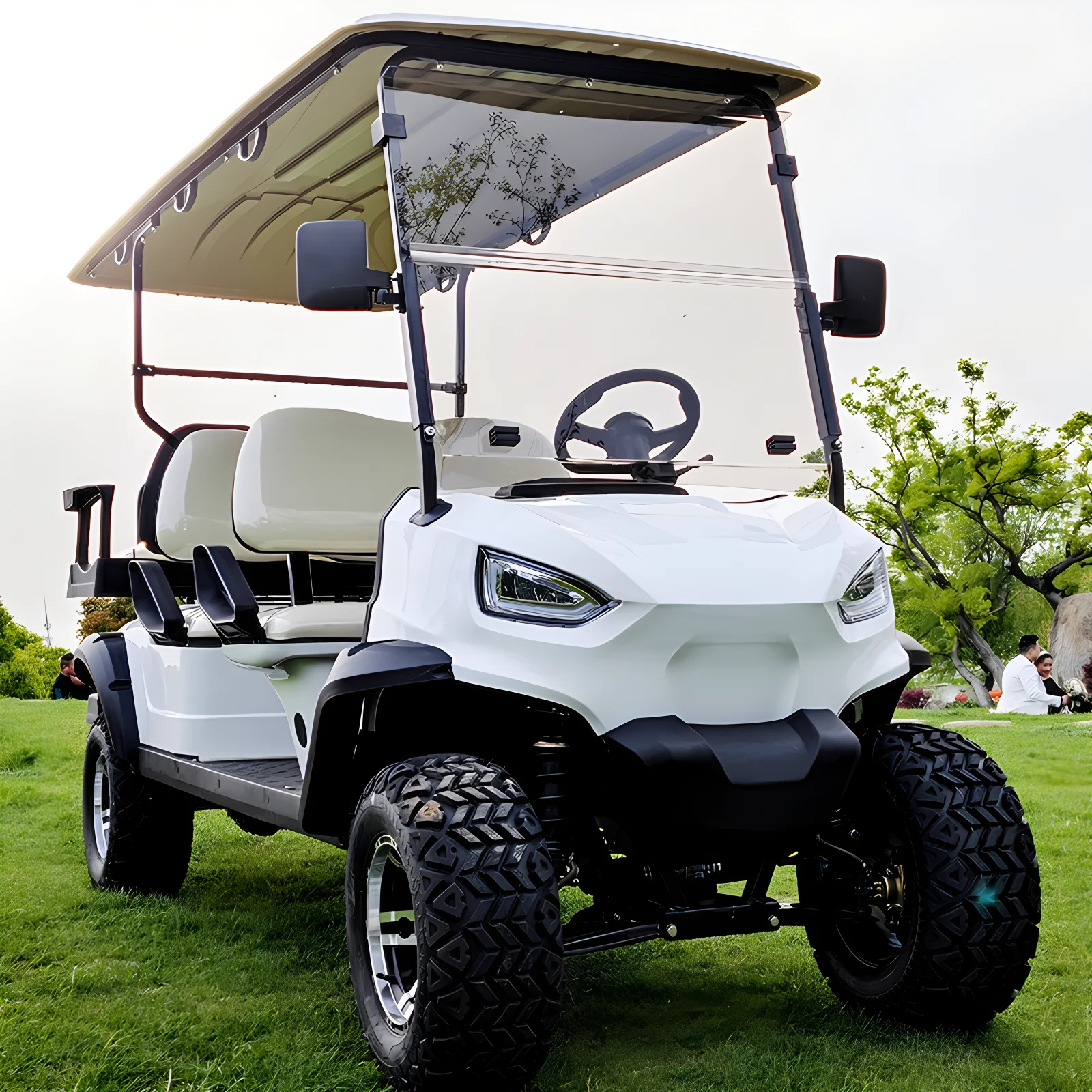 2025 Factory Direct Sales 6-seater Golf Cart Electric Four wheeled Cart Legal Carriage CE Certification