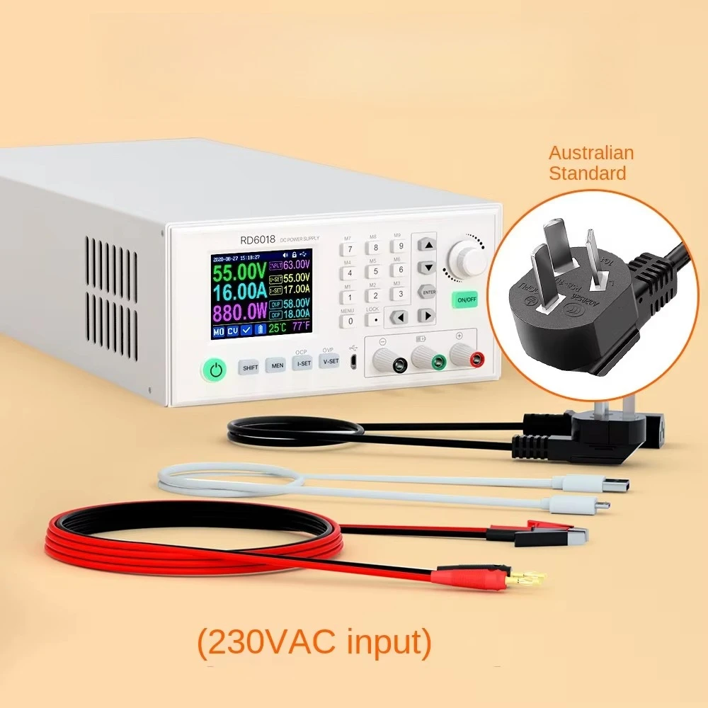 RD6018 Adjustable Power Supply 60V 18A USB DC Step Down Converter Buck Complete Set