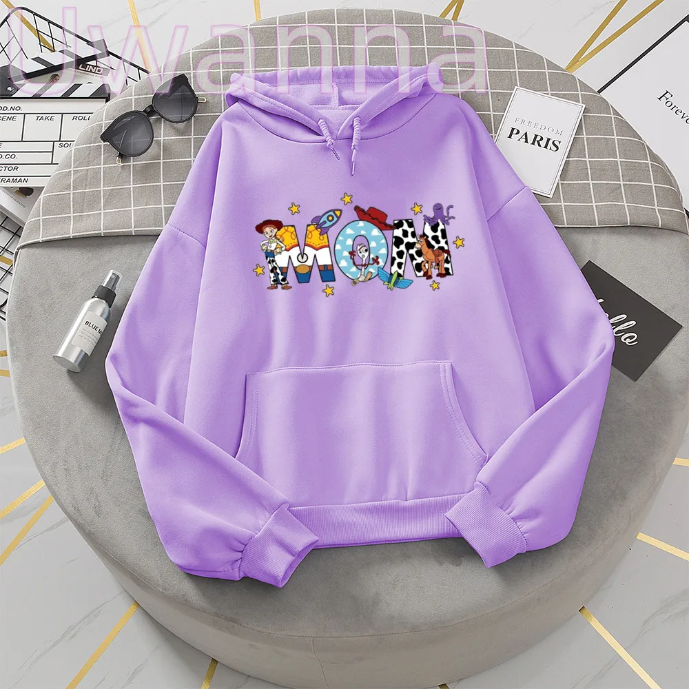 Cute Buzz Hoodies Women Cartoon Toy Story Graphic Hoodie Kawaii Tops Funny Oversized Pullover Sweatshirts Female Clothes