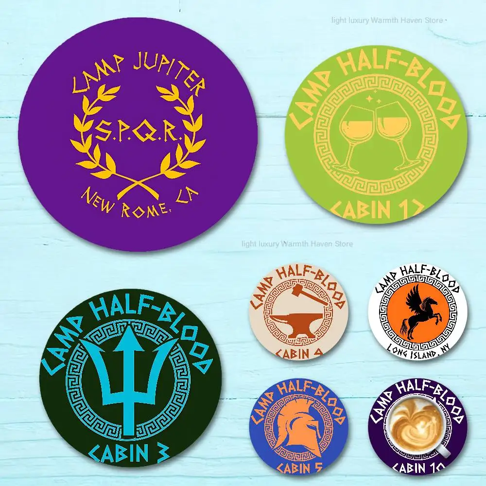 

SPQR C-Camp H-Half-B-Bloods CHB wooden anti-slip coasters suitable for home office and theme party decoration