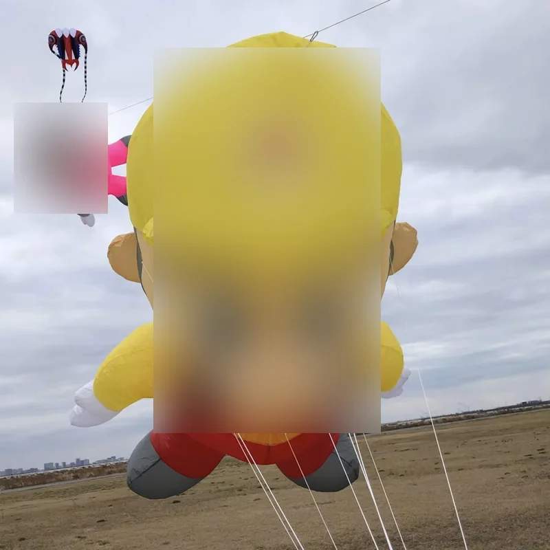 9KM 3.5m MAO Kite  Ripstop Nylon Fabric Line Laundry Kite Pendant Soft Inflatable Large Professional Kite for Adults with Bag