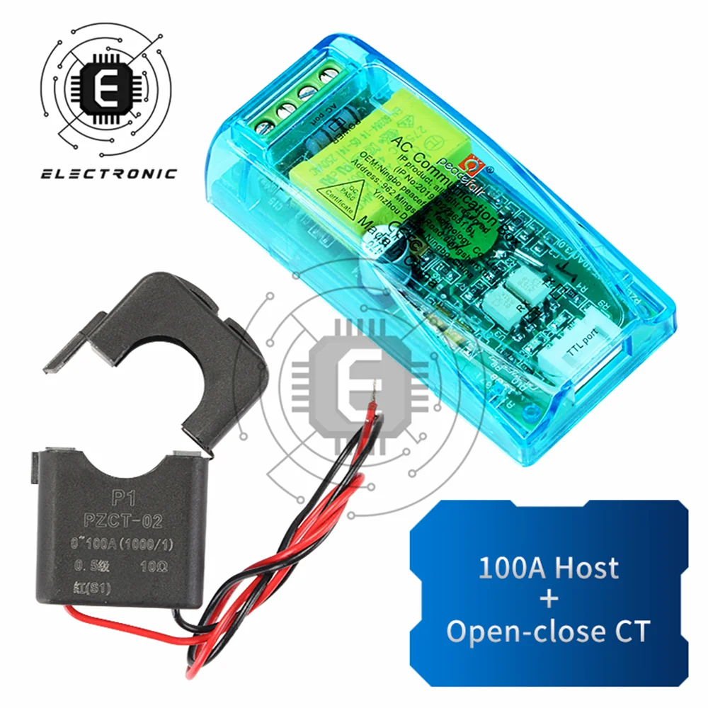 AC 80-260V 10A 100A cyfrowy miernik wielofunkcyjny Watt moc Volt Amp aktualny moduł testowy PZEM-004T dla Arduino TTL COM2 \ COM3 \ COM4