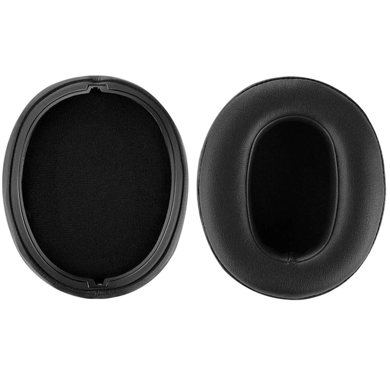 ABGZ-Replacement Ear Pads For Sony WH-XB900N Headphones Earpads Leather Headset Ear Cushion Repair Parts (Black)