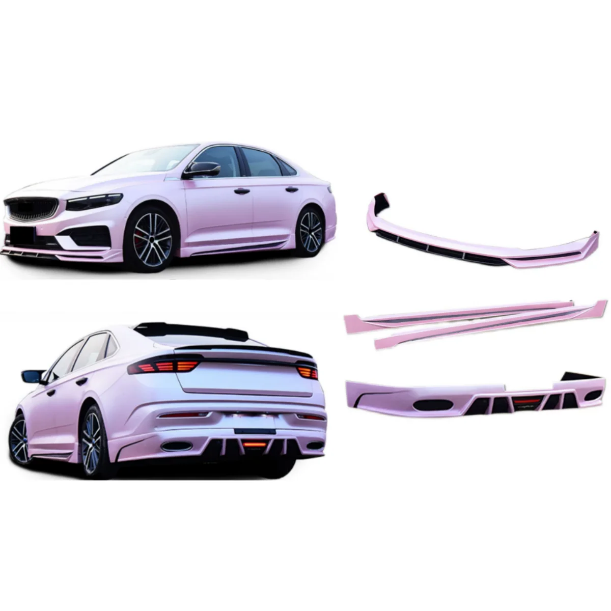 Body Kit for Geely Preface Starray Modified Surround Front Lip Side Skirt Rear Lip Car Accessories