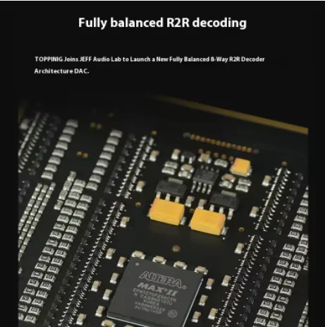 Decoder TOPPING Centaurus R2R completamente bilanciato 8 rete NOS/0S/Migliore PEQ a dieci segmenti, LDAC/aptX-Adaptive/aptX/aptXHD/AAC/SBC