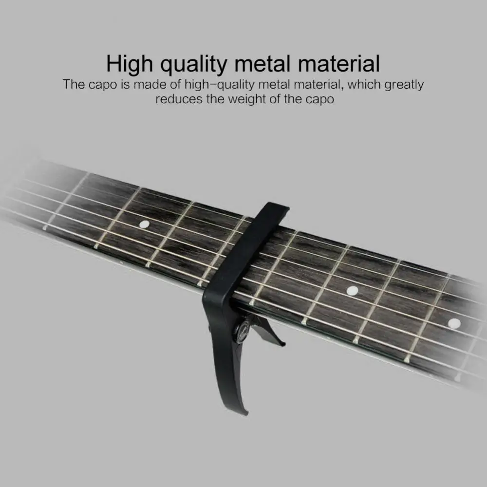 Akoestische Klassieke Elektrische Gitaar Onderdelen-horquilla de afinación universal Gitaar Capo Abs + Metal, cambio rápido, Voor de llave de abrazadera