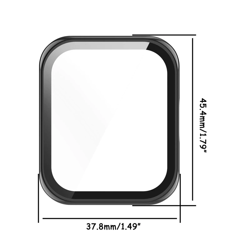 Protective Hard for Case for RealmeWatch 2 for Smart Watch Scratch-resist Shock Frame Full Coverage One-piece Bumpe