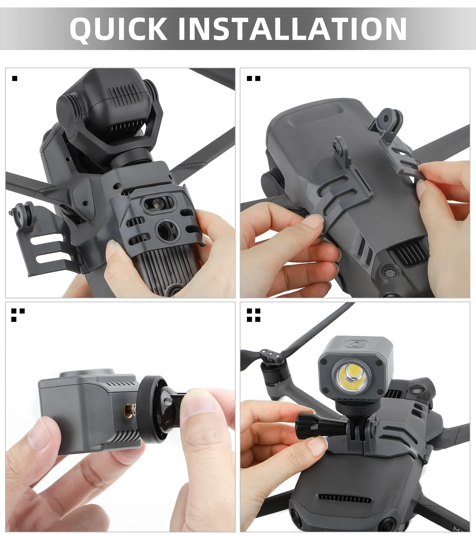Mount Bracket Adapter For Mavic 3 For Gopro 11 Insta360 one x3 4 Lights  Action Camera For DJI Mavic 3 Pro/Classic Accessories