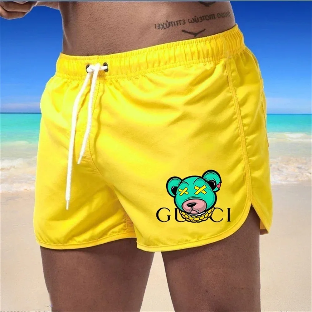 Men\'s quick drying beach shorts, fitness shorts summer swimsuits casual sports shorts men\'s swim board shorts new 2024 fashion