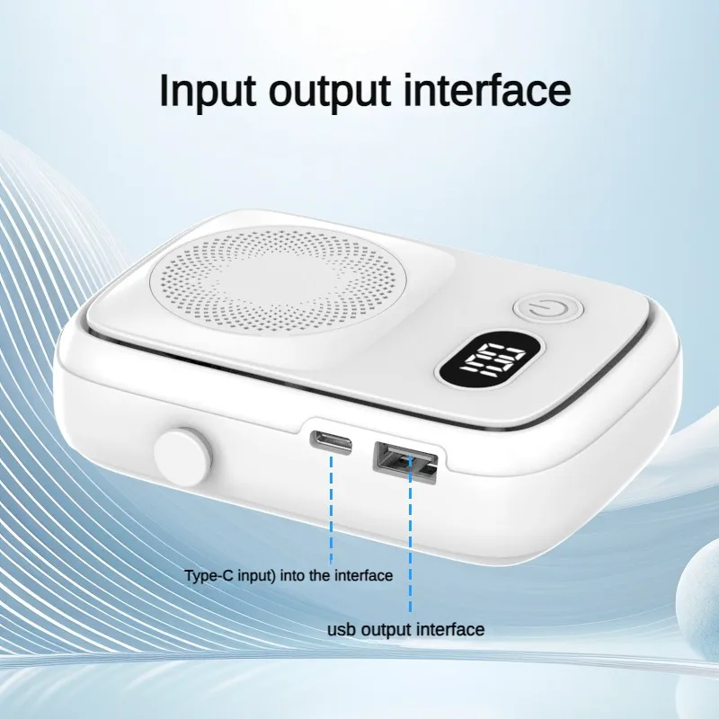 

2025 new high-speed hanging fan USB portable portable clip waist outdoor site rechargeable treasure small fan