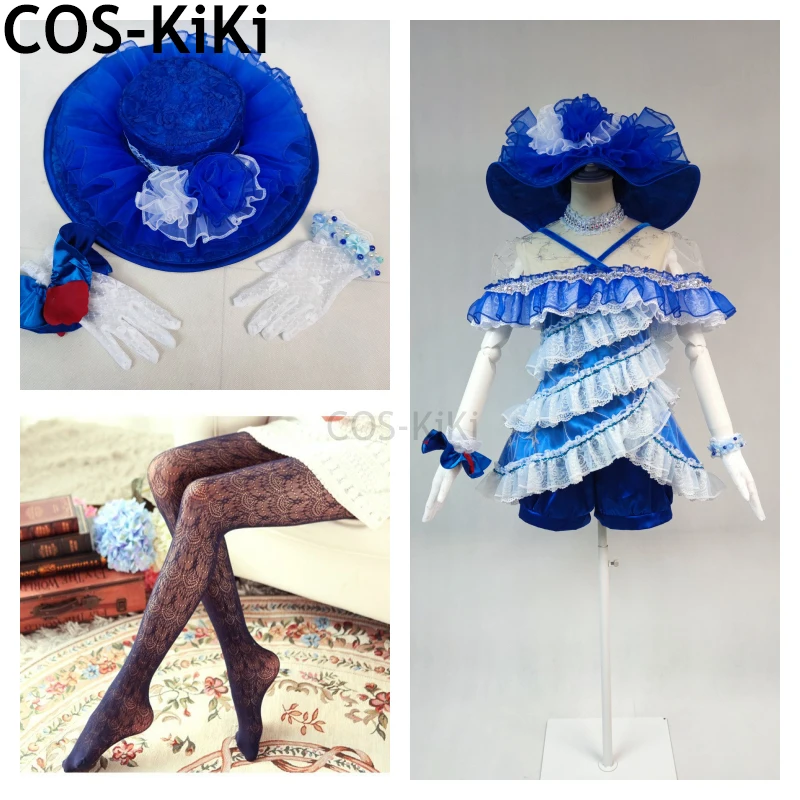 COS-KiKi Anime Lovelive! Aqours Misty Frosty Watanabe You Game Suit Lovely Lolita Uniform Cosplay Costume Halloween Party Outfit