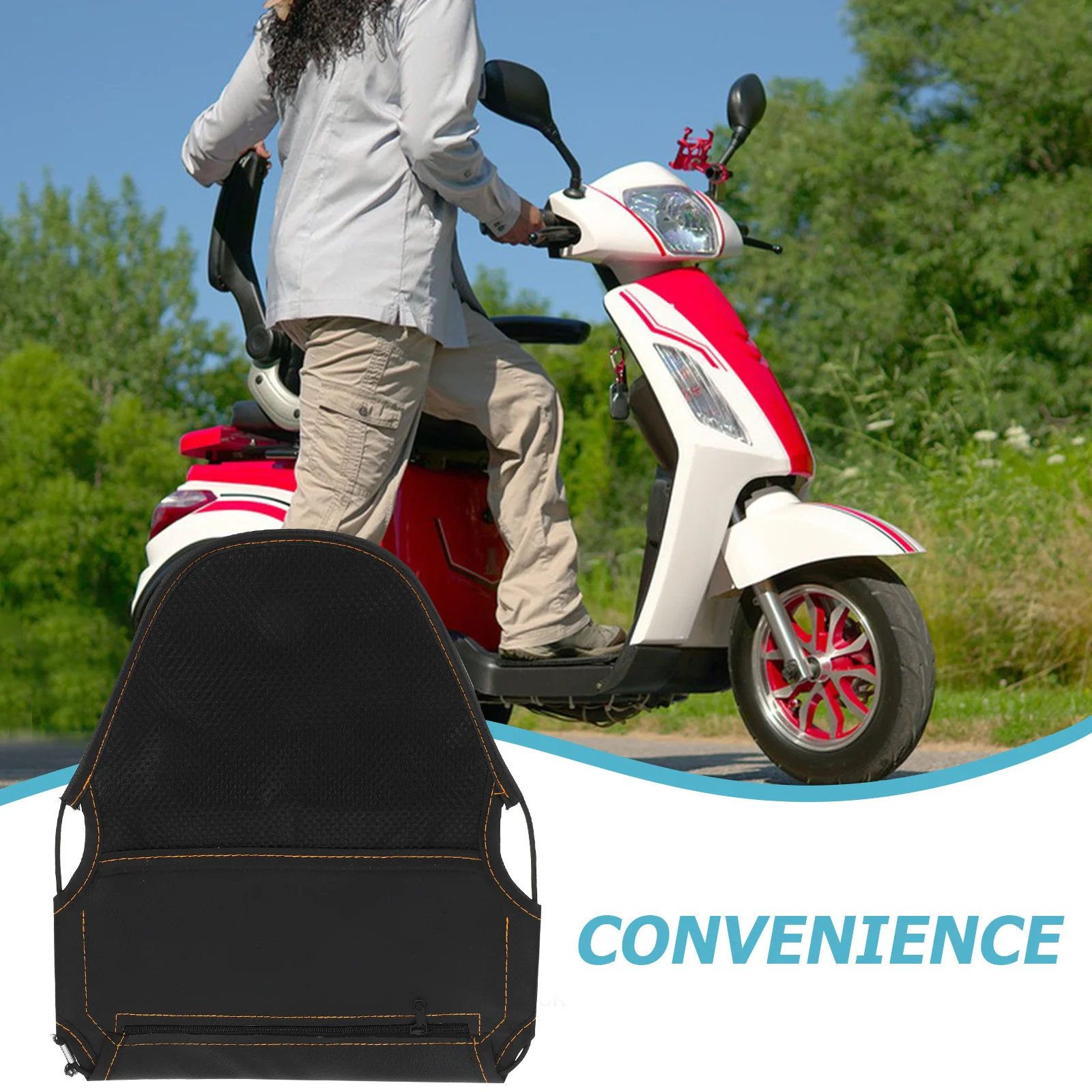

Under Seat Tool Bag for Motorcycle Scooter Heavy Duty Oxford Fabric with Inner Compartments Secure Fastening System Easy