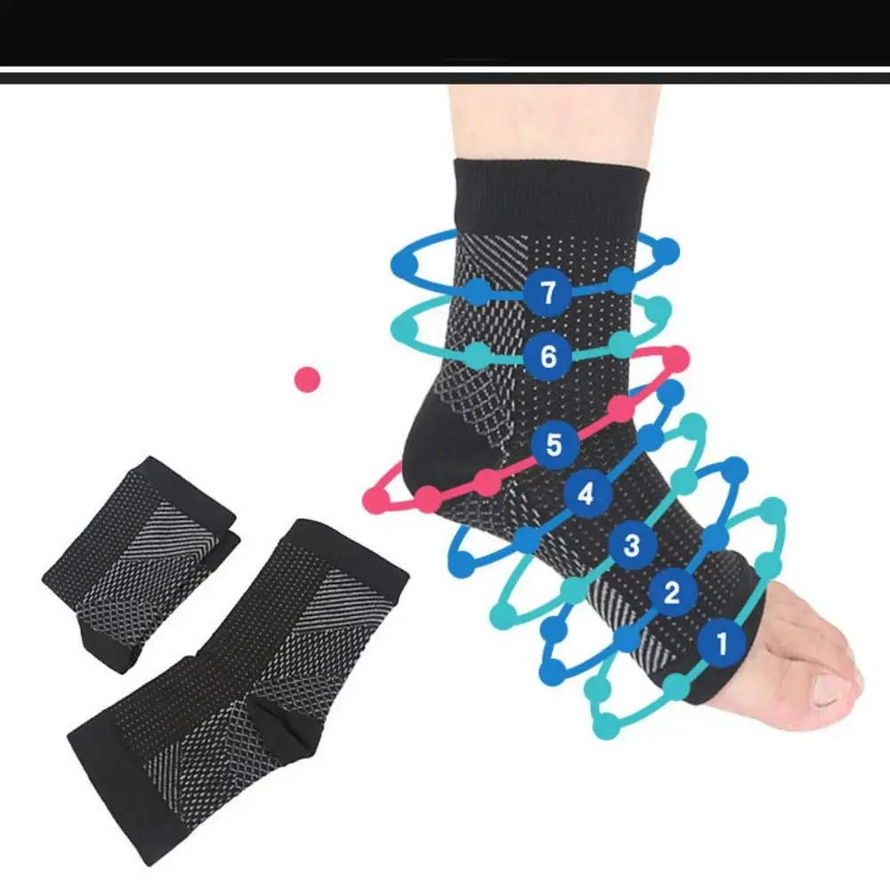 Sports Safety Breathable Ankle Compression Socks Anti Chapped Moisturizing Heel Sock Feet Skin Care Socks Unisex