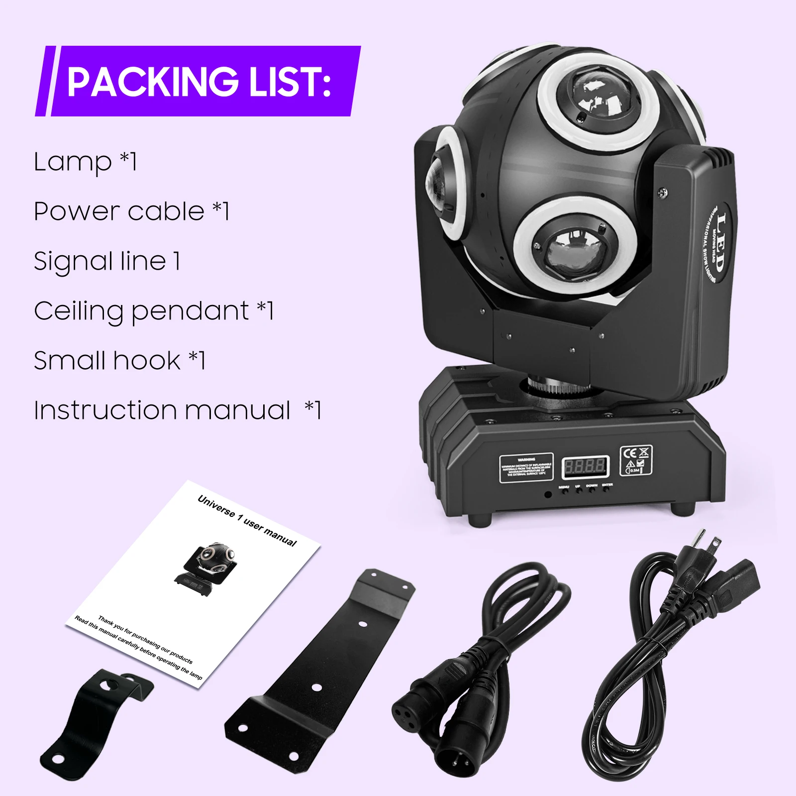 U'King 150 واط LED تتحرك رئيس ضوء 8x12 واط RGBW LED شعاع ضوء المرحلة DMX512 الدورية تأثير كشاف إضاءة للحفلات ل DJ ديسكو الكرة الزفاف