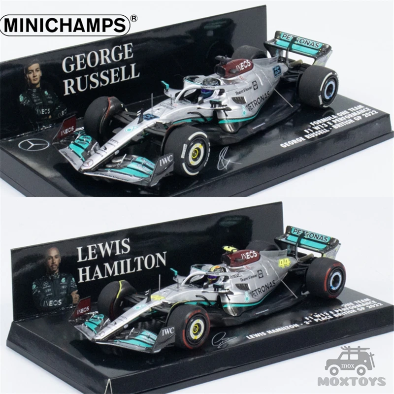 MINICHAMPS 1:43 2022 F1 PETRONAS W13 E PERFORMANCE BRITISH GP Resin Model Car