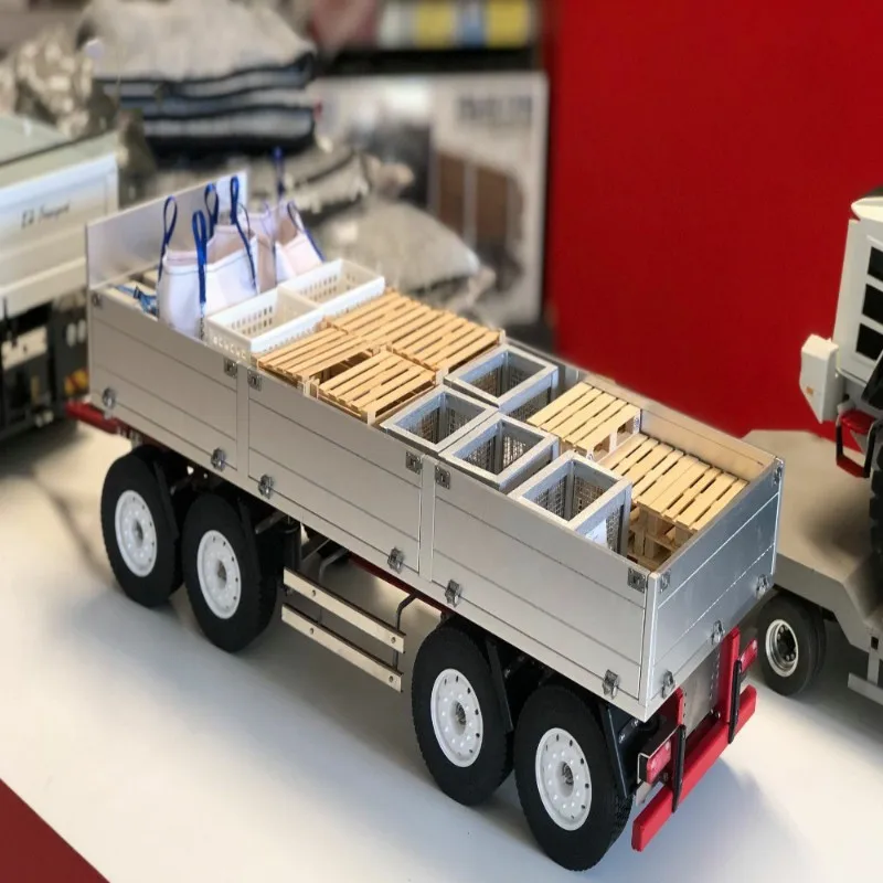 Kubełko na skrzynia ładunkowa ze stopu aluminium do 1/14 Tamiya zdalnie sterowana ciężarówka samochodu SCANIA 56360 Volvo FH16 MAN TGX ACTROS AROCS