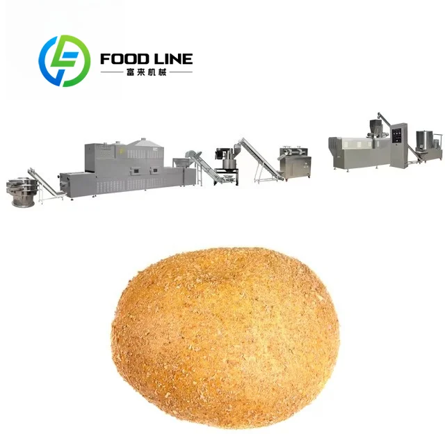 High Efficiency Bread Crumb Production Line With Double Screw Extruder Energy Saving Design For Low Cost Production