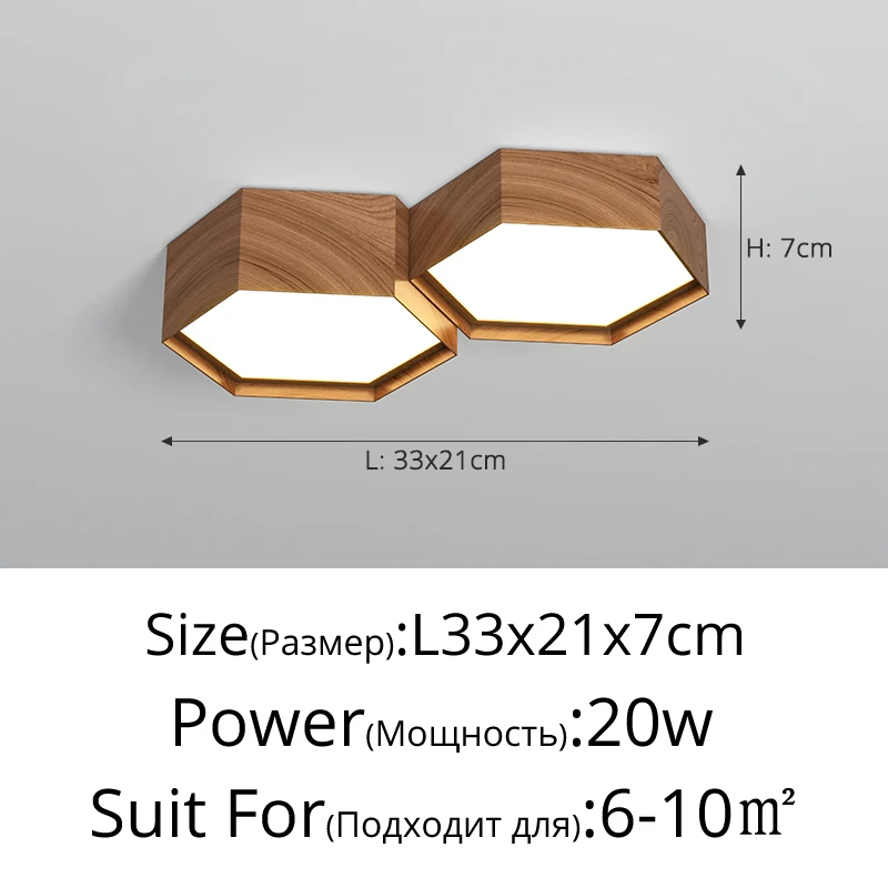Walnoot Woonkamer Plafondverlichting Zwart Wit Combinatie LED Lamp Woondecoratie Verlichtingsarmaturen Foyer Balkon Plafondlamp