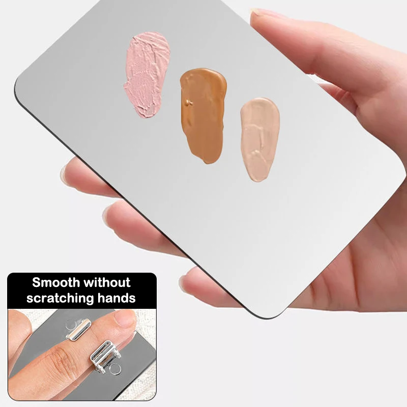 New Colorful Palette Tray Mixing Ring Makeup Toner Spatula Liquid Mixing Foundation Cream Cosmetic Make Up Tool