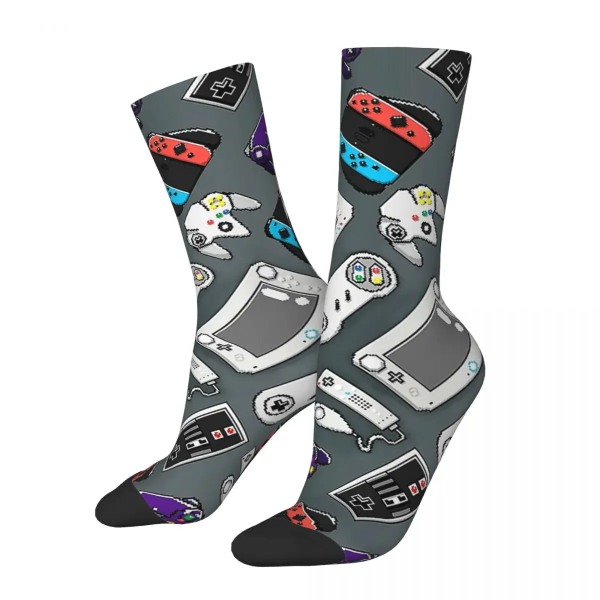 

Controller Evolution Socks Men's Women's Fashion Video Game Socks Novelty Spring Summer Autumn Winter Middle Tube Stockings Gift