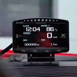 LUFI-X1 Digital Turbo Boost Öldrucktemperaturmessgeräte, Ext-Ölmessgerät für CAR, AFR, Drehzahl, Kraftstoffgeschwindigkeit, englische Version, OBD2-Stecker 8 Hauptverkaufsgeschwindigkeitsmesser 100mm Auto - №6