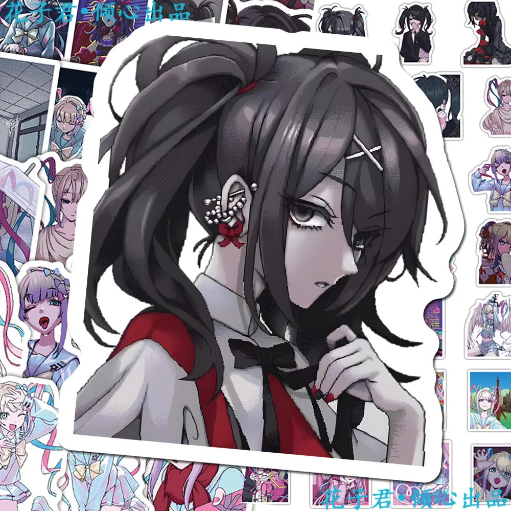 65 Stück/Set Anime NEEDY GIRL OVERDOSE Aufkleber Niedliche Cartoon-Charakter Regen-Sticker DIY Notizbuch Dekoration Aufkleber – Detail 4
