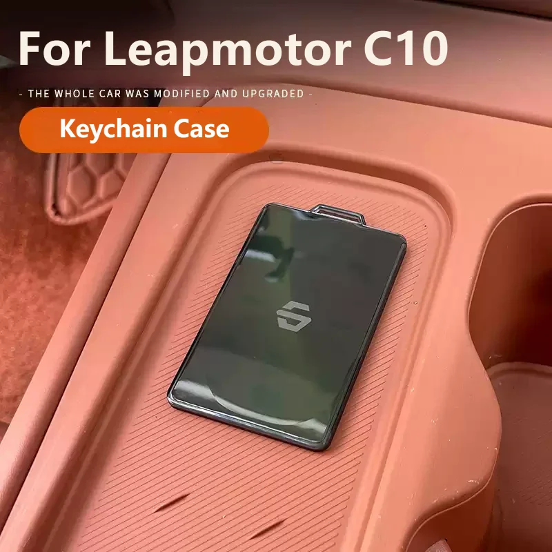 For Leapmotor C10 2024-2027 TPU Car Key Card Case Holder Protector NFC All Inclusive Transparent Keychain Protective Cover