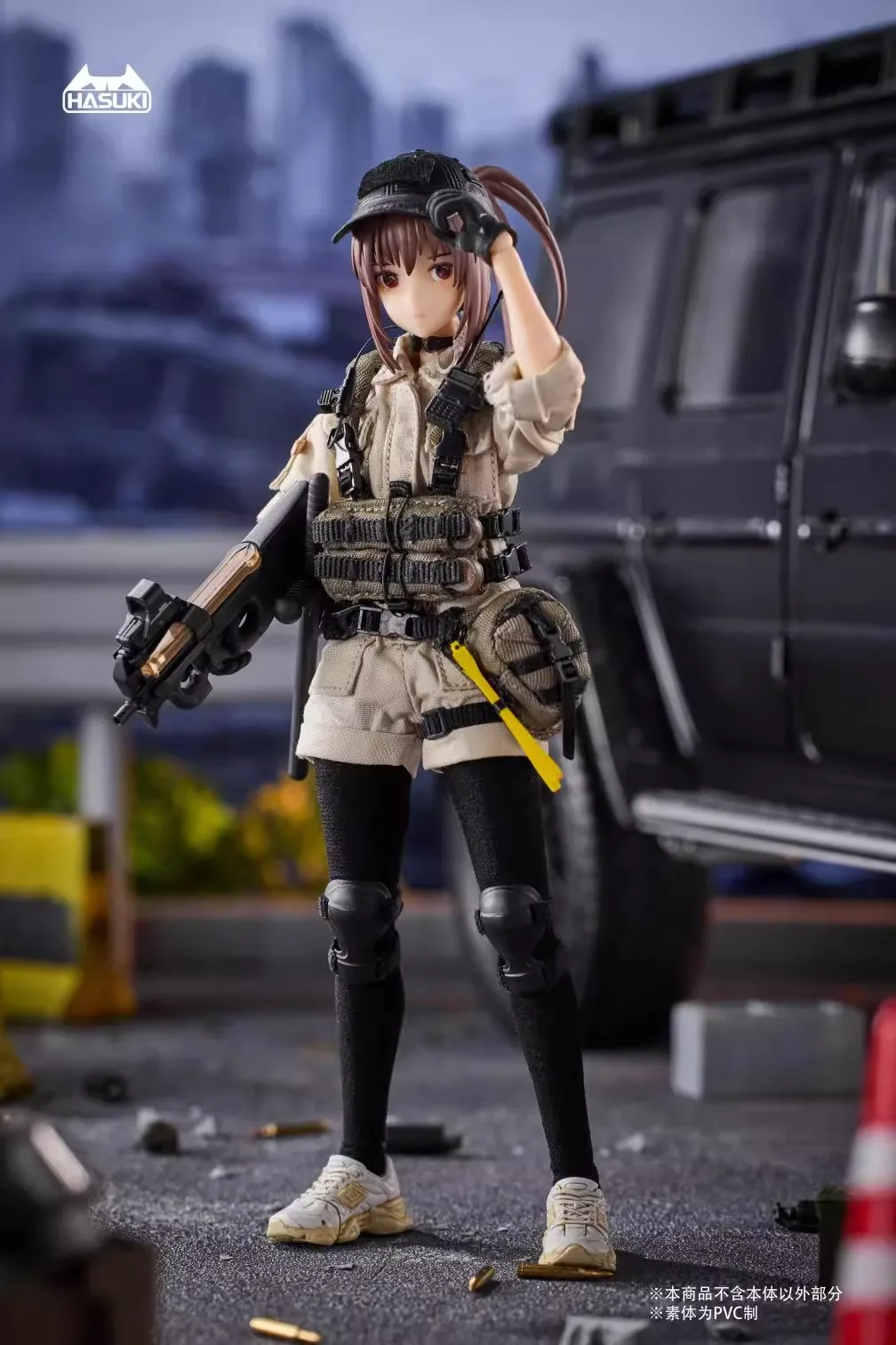 Original HASUKI Pocket Art PA006 1/12 pilote garde Mobile costume fille figurine femme soldat statue personnalisé enfants jouet cadeau