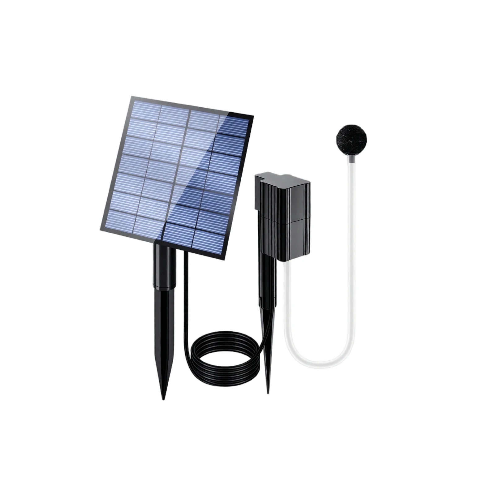 Solar Powered Oxygenation Pump With Air Pump And Bubble Stone,For Solar Powered Pond Aerators In Ponds And Aquariums 2026