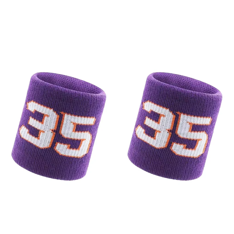 1 Pair Basketball Fitness Wristband Sport Sweatband Number 24 Sweat Wrist Support Brace Suitable For Gym Volleyball Safety Wrist