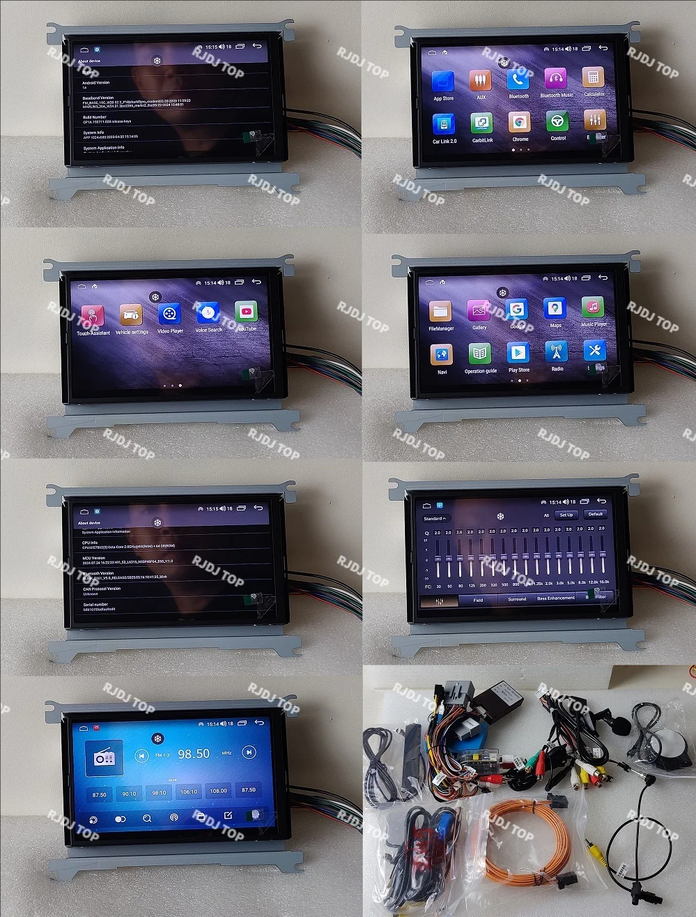 256G Android 14 For Jaguar XF XFL 2007-2015 Car Radio Wireless Carplay Navigation GPS Multimedia Player Screen Stereo Head Unit