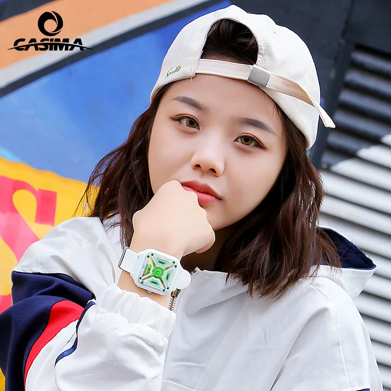 CASIMA Silicone Strap Sports Watches, Students Watches Couple Watches Quartz Movement, Waterproof, Model CS2154-1038