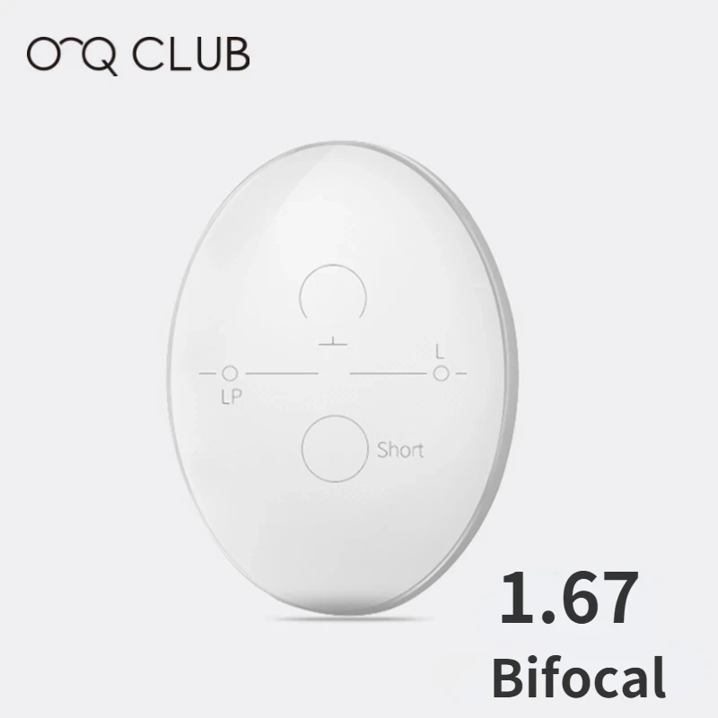 O-Q CLUB 1.67 Biofocal Anti Blue Light Prescription Lenses For Glasses CR-39 Resin Aspheric Myopia Hyperopia Astigmatism Lens