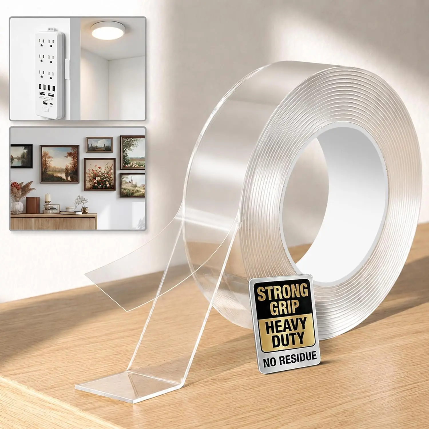1/3/5m Nano Tape Transparent Double Sided Tape Super Adhesive Reusable Waterproof Tape Kitchen Bathroom Products