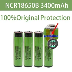 100% Original Protected 18650 NCR18650B Rechargeable Li-ion battery 3.7V With PCB 3400mAh For Flashlight 18650 batteries use