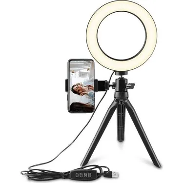 D-8 TRIPOT Photo Ringlight Led Selfie Ring Light Lamp Photography Lighting With Tripod Stand Holder Youtube Video