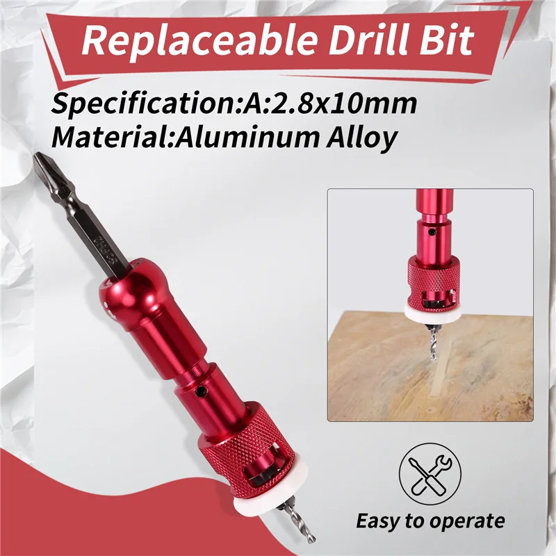 

High Quality-For Drill Presses Low Friction Depth Stop Drill Bits Carbide Tipped Countersink Drill Bits For Precise Countersinki
