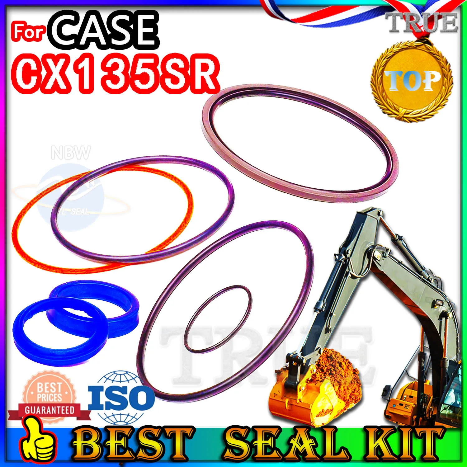 

For CASE CX135SR Oil Seal Repair Kit Boom Arm Bucket Excavator Hydraulic Cylinder FKM High Suppliers Manufacturers Fix Best Mend