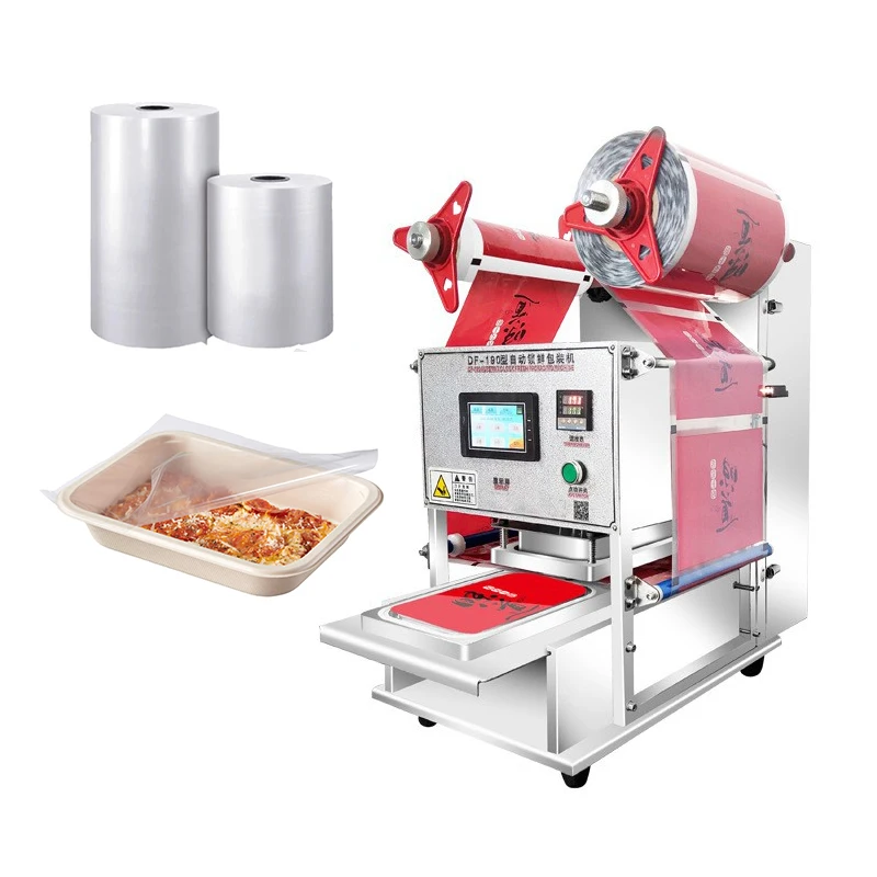 

Tabletop Food Package Machine Manufacture Food Tray Container Sealer Easy Operation Fully Automatic Tray Sealing Machine